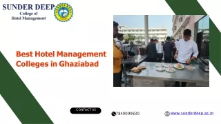 best hotel management colleges in ghaziabad