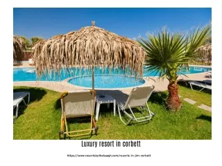 luxury resort in corbett