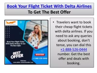 book your flight ticket with delta airlines to get the best offer
