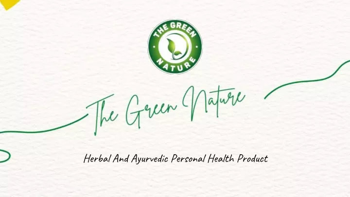 herbal and ayurvedic personal health product