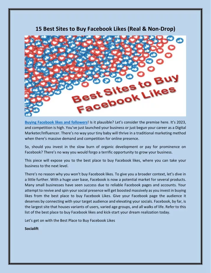 15 best sites to buy facebook likes real non drop