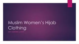 Muslim Women’s Hijab Clothing