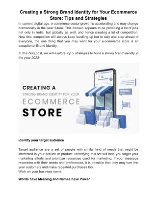 creating a strong brand identity for your