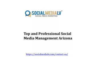 Top and Professional Social Media Management Arizona
