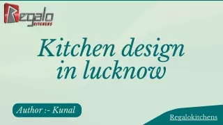 Kitchen design in lucknow | Regalokitchens