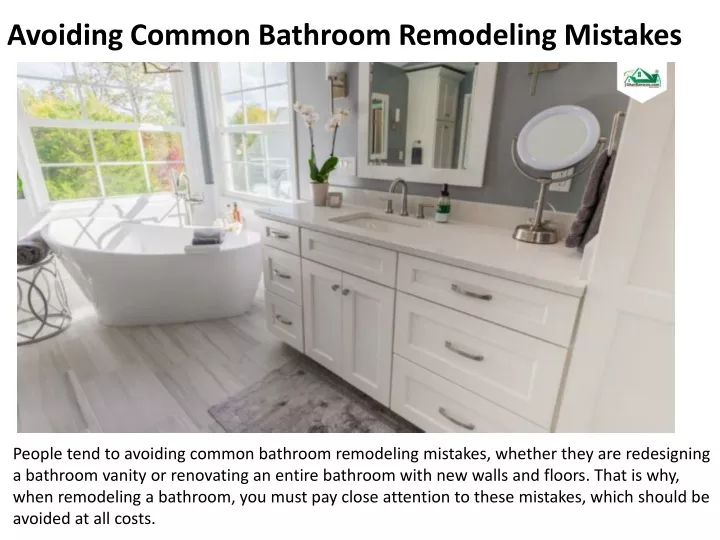 avoiding common bathroom remodeling mistakes