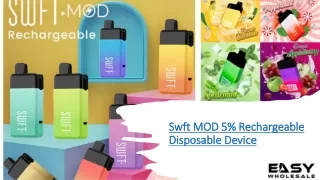 Swft MOD 5% Rechargeable Disposable Device