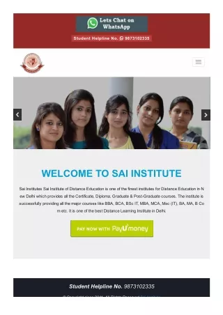 Apply Online for Delhi School Admission 2023-24 Session - Sai Institutes