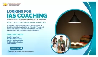 Best IAS Coaching In Bangalore