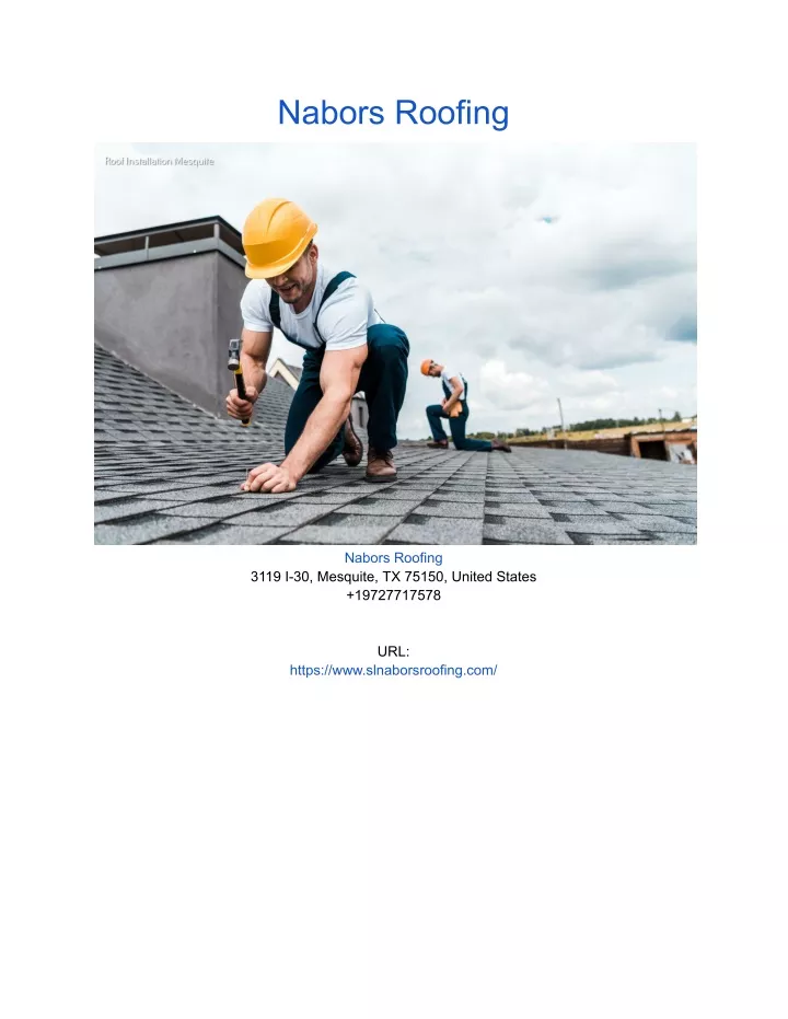 nabors roofing