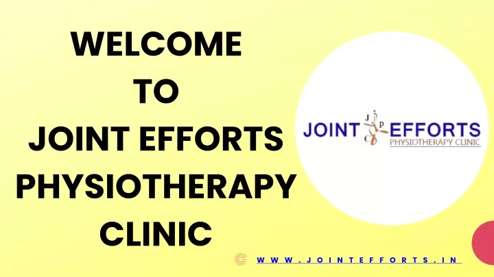 welcome to joint efforts physiotherapy clinic