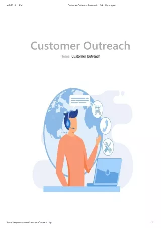 Customer Outreach Services in USA _ Weprospect