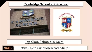 cambridge school srinivaspuri