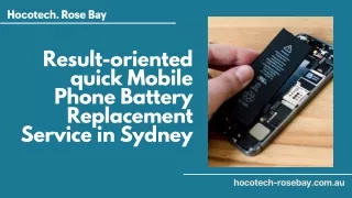 Result-oriented quick Mobile Phone Battery Replacement Service in Sydney