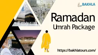 Ramadan Umrah package in India