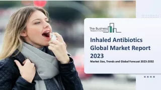 2023 Inhaled Antibiotics Market Size, Share, Restraints, Segments And Regions