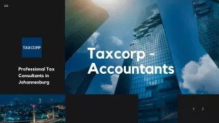 Tax Consulting Firms in Johannesburg