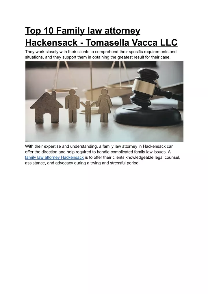 top 10 family law attorney hackensack tomasella