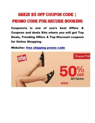 shein 25 off coupon code | promo code for secure booking