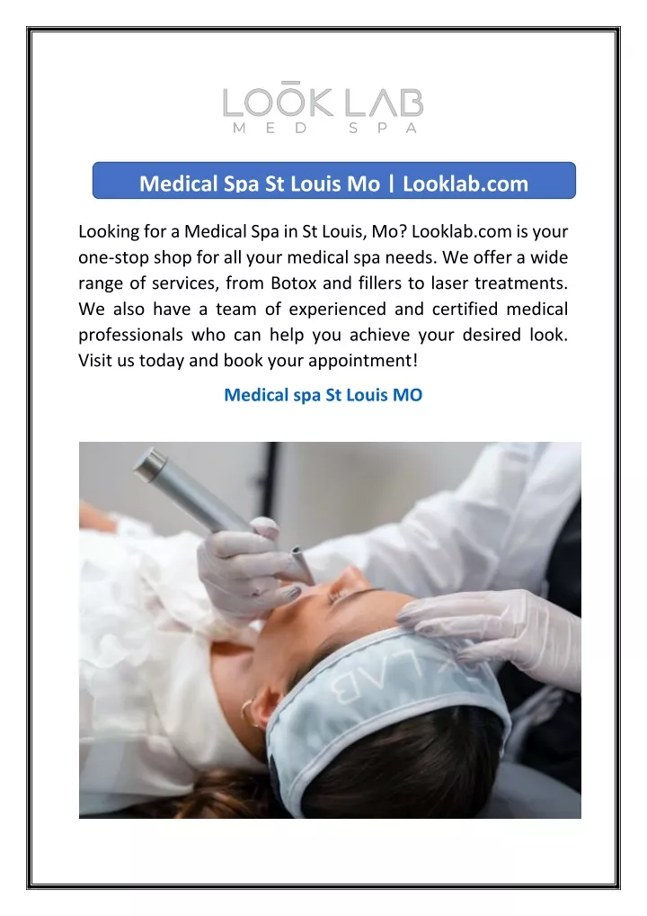 medical spa st louis mo looklab com