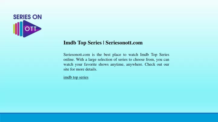 imdb top series seriesonott com