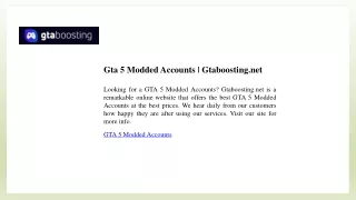gta 5 modded accounts gtaboosting net