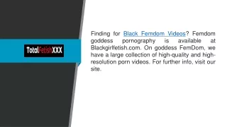 Black Femdom Videos  Blackgirlfetish.com
