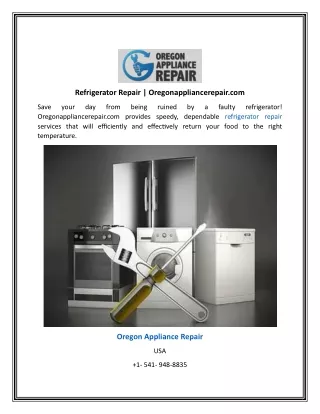 Refrigerator Repair  Oregonappliancerepair