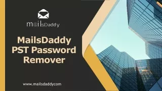 PST password Recovery Software by MailsDaddy