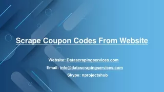 scrape coupon codes from website