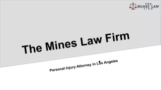 Los Angeles Criminal Defense Lawyer - The Mines Law Firm