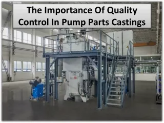 Various mechanical tests carried on pump castings