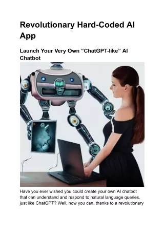 revolutionary hard coded ai app