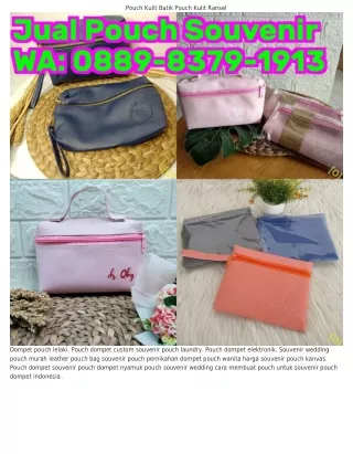 pouch kulit batik pouch kulit ransel