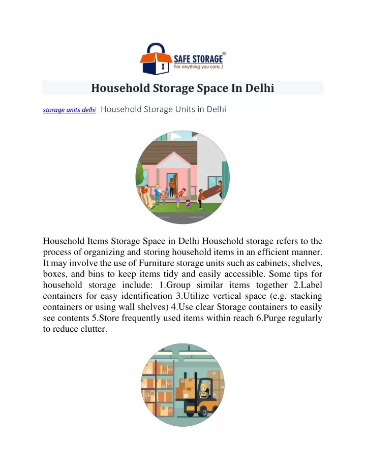 household storage space in delhi