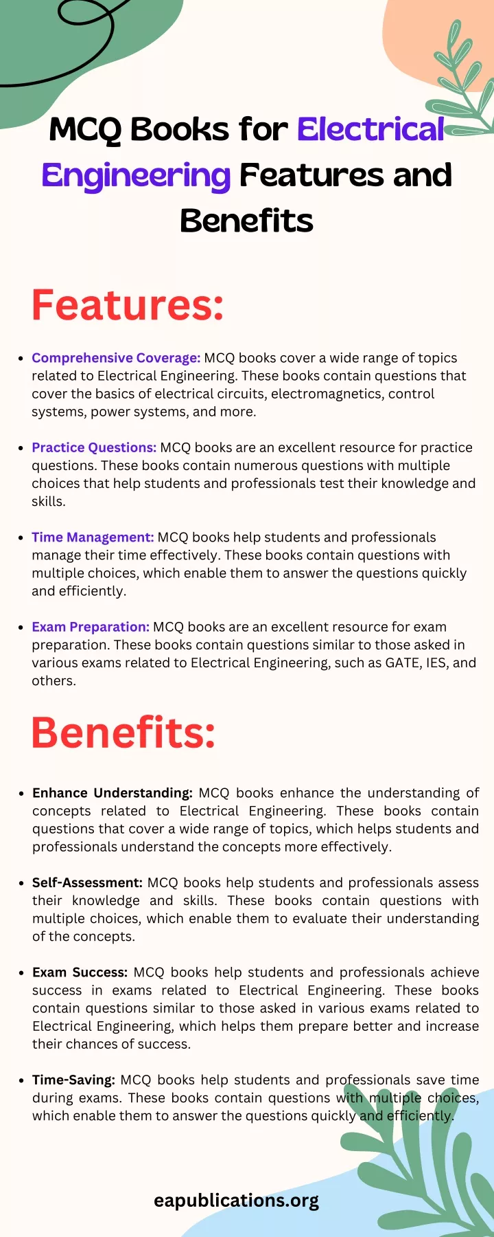 mcq books for electrical engineering features