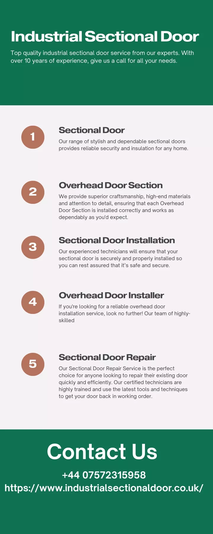 industrial sectional door