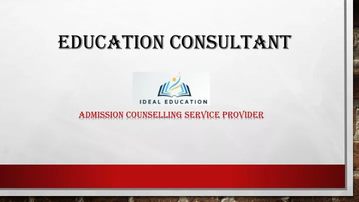 education consultant