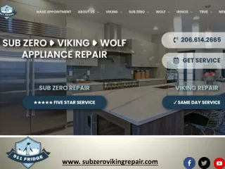 Sub Zero Viking Repair For Your High End Appliance