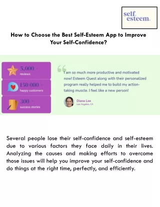 How to Choose the Best Self-Esteem App to Improve Your Self-Confidence