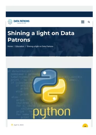 Shining a light on Data Patrons