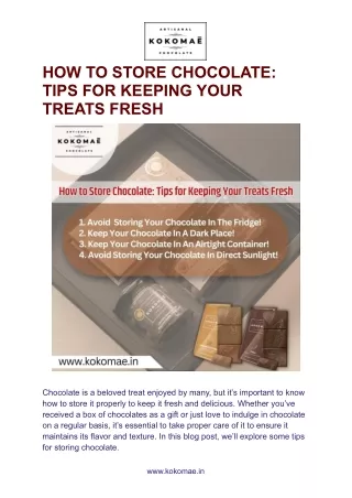 HOW TO STORE CHOCOLATE_ TIPS FOR KEEPING YOUR TREATS FRESH
