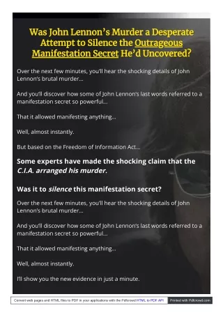 was john lennon s murder a desperate was john
