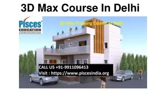 3d max course in delhi