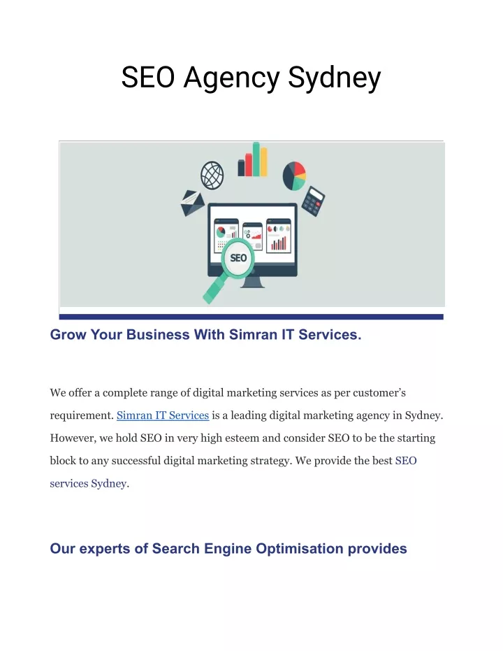 seo agency sydney