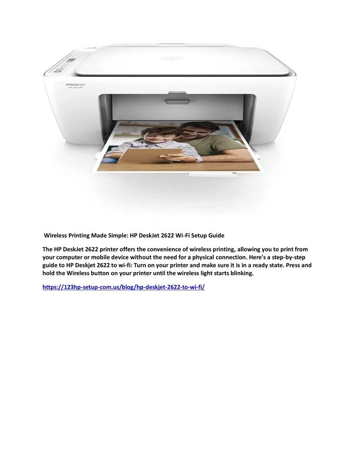 wireless printing made simple hp deskjet 2622