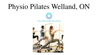 physio pilates welland on