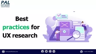 Best practices for UX research
