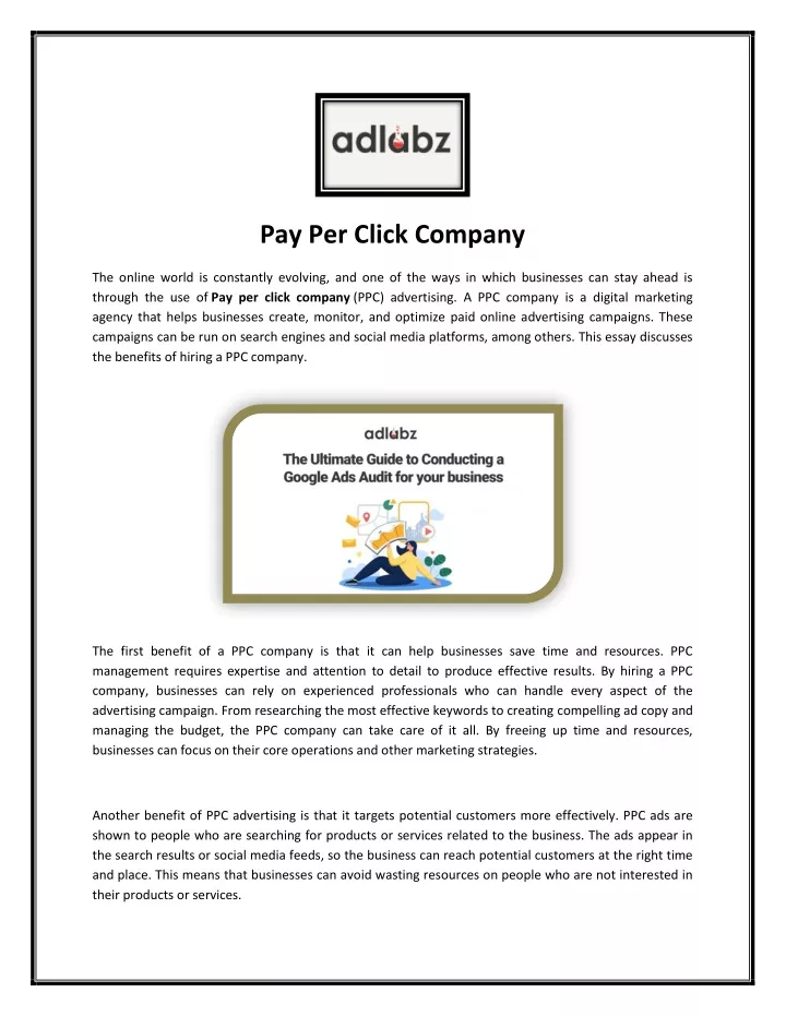 pay per click company