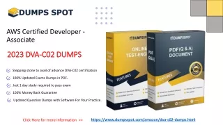 Amazon DVA-C02 Dumps [2023] - Top Reasons To Choose DVA-C02 Exam Questions